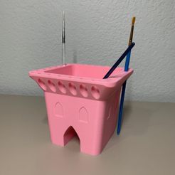 castle.jpg STL file Castle Brush Washer・3D print design to download, Thatsick