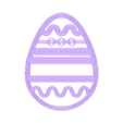 huevo disenado 1 oficial.stl cookie cutter easter egg design - easter egg cutter with design
