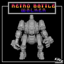 retro_dread_1.jpg 3D file Retro Battle Walker (6mm scale)・3D printer model to download