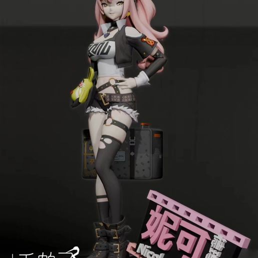 zzz@レプロ3D 💤 Zenless Zone Zero ZZZ - Nicole Demara・Free 3D File for 3D