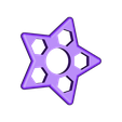 star-5x-M8hex-3r.stl Star (pick-a-weight) Fidget Spinner
