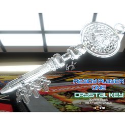 thumb1.png 3D-Datei Crystal Key (Ready Player One)・Design für 3D-Drucker zum herunterladen