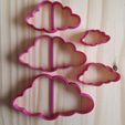20201112_142150.jpg Fichier STL Ensemble de nuages - Découpeur de biscuits・Objet imprimable en 3D à télécharger