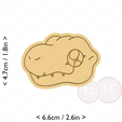 agumon~private_use_cults3d@otacutz-cm-inch-cookie.png Agumon Cookie Cutter / Digimon