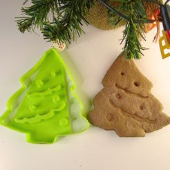DSC00425.JPG Free STL file Christmas tree cookie cutter・3D print object to download