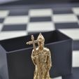 DSC_0204.jpg Sir Baldwin Camelot | Warrior Monk Knight | Medieval Chess Piece STL