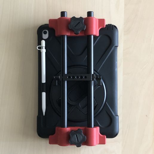 iPad holder for iPad with cover 3D model