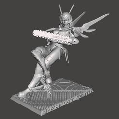1.jpg Archivo STL ALISA BOSCONOVITCH -TEKKEN 7 taunt pose ARTICULADA *¡Cadenas opcionales! HI-Poly STL para impresión 3D・Idea de impresión 3D para descargar, GameQraft