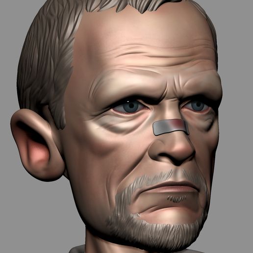 14.jpg Merle - The Walking Dead | Stylized Cartoon 3D Print Model