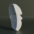 55.png Injured Face Mask - Superhero Cosplay Mask 3D print model