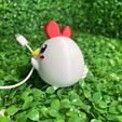 z5544437977667_393217b2950a84757ca44be379c7139b.jpg Cute Chicken Cable Holder - STL & 3mf Multicolor