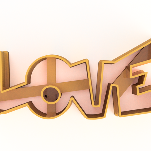 COOKIE CUTTER LOVE LOVE COOKIE CUTTER LOVE 3D model