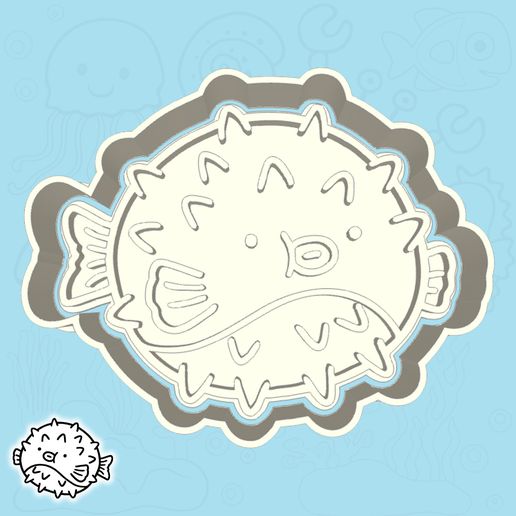 10-1.jpg Cortapastas del mundo submarino - juego / paquete de peces extraños - 6 piezas