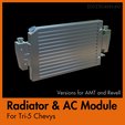 Cover-3.png 1/25 scale Radiator & AC Module for Tri-5 Chevys (AMT and Revell versions included)
