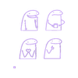 Flork01_Figura.stl Flork Keychains Part 1