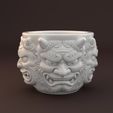Oni-Guard-Planter-–-3D-Printable-Mythical-Mask-Pot-3.jpg Oni Guard Planter – 3D Printable Mythical Mask Pot