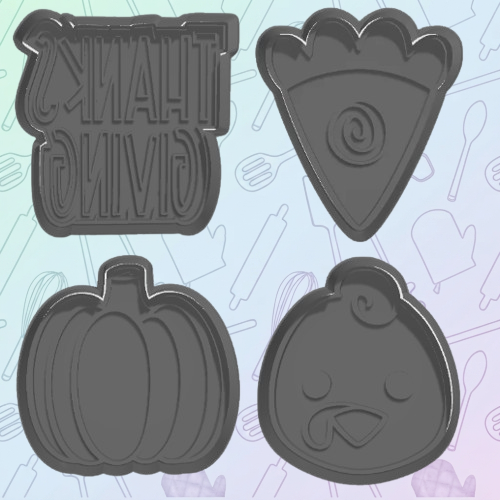 Thanksgiving Essentials Cookie Cutter Set