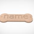 sign-dog.191.jpg 3D sign for a dog house,stl model a sign with your animal's name,3d model sign with the name of a dog or cat, also STL,DXF,EPS,swg file