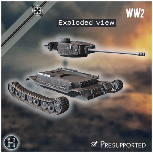6.jpg Pz.Bef.Wg.VI P（VK 45.01 上装甲）重型坦克 - 德国 西部东线 诺曼底 斯大林格勒 柏林突出部 二战