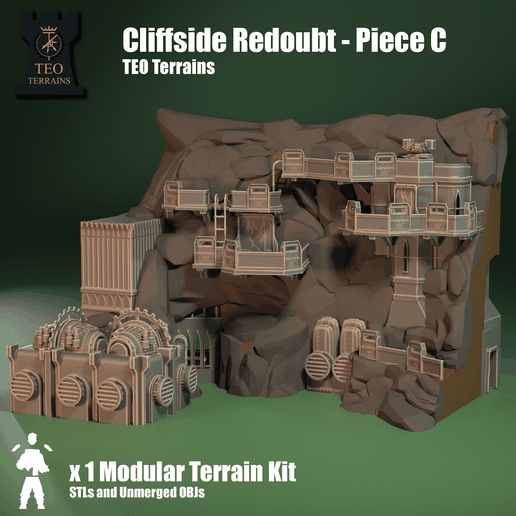 TEO Terrans - Cliffside Redoubt - Piece C