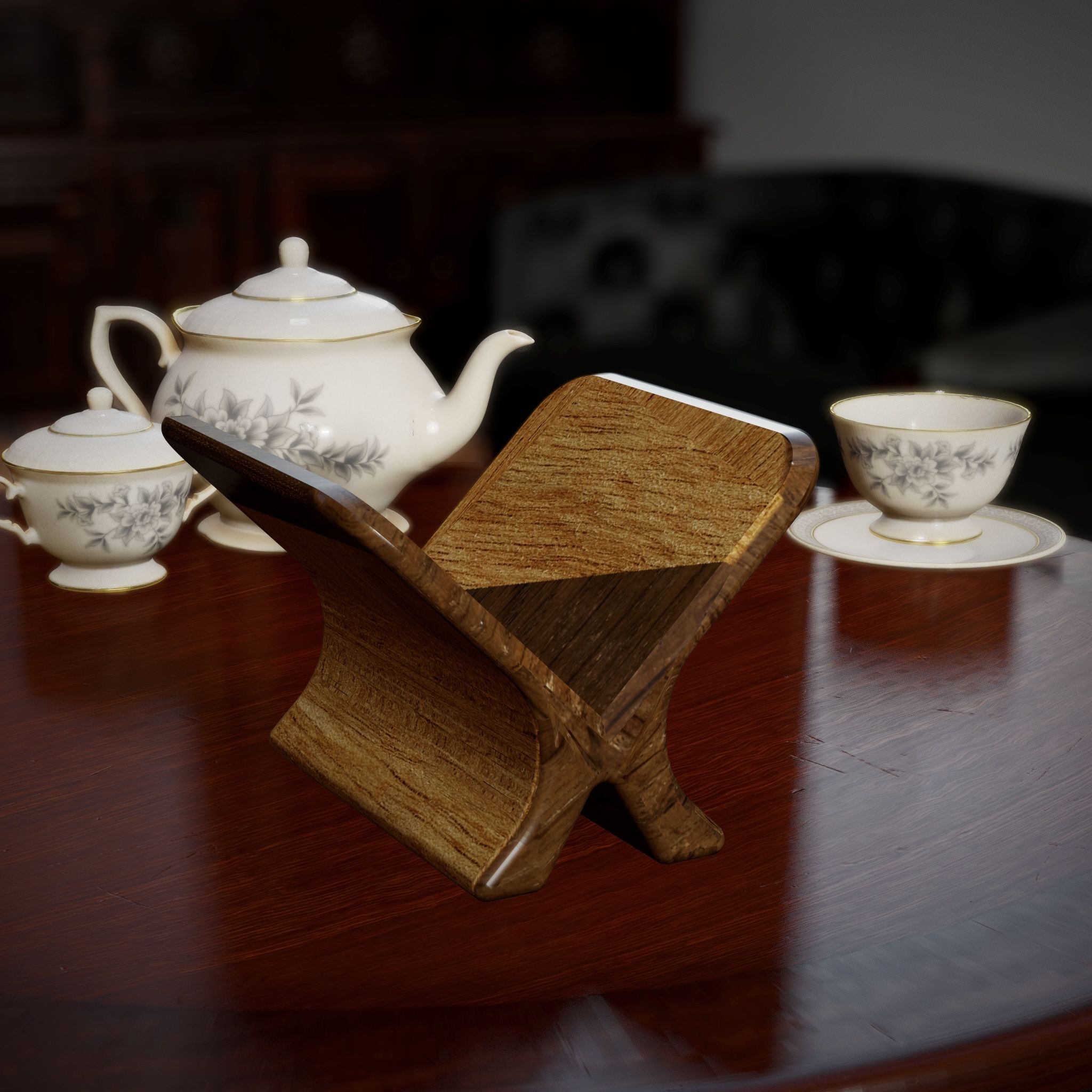 Download file Wooden Magazine Rack • Design to 3D print ・ Cults