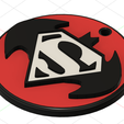 24a.png key ring/ key ring Batman and Superman (emblem)