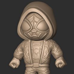 a.jpg OBJ file MILES MORALES // SPIDER-VERSE ( New Spider Man )・Template to download and 3D print