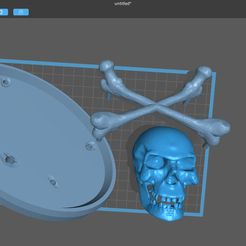 chitubox.jpg Fichier STL Crâne de pirate・Plan pour impression 3D à télécharger