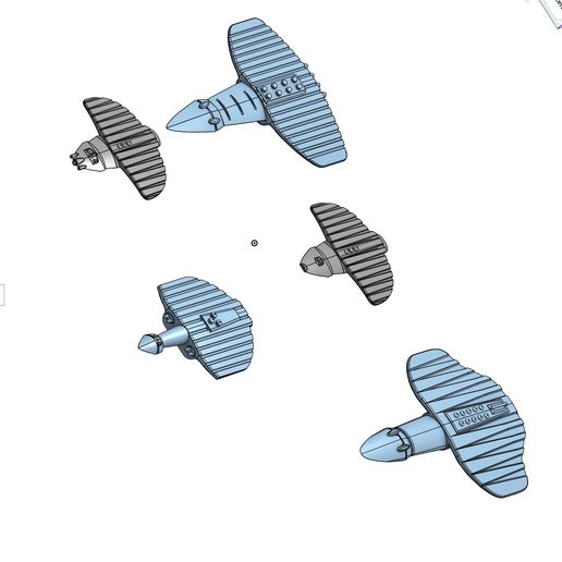 👽 Full Thrust Avian Fleet・ STL File for 3D printing・Cults