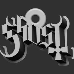 01.jpg STL file Ghost Band Logo (Pendant - Earring)・3D printer model to download