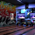 01.jpg Bowling game scene 3d model