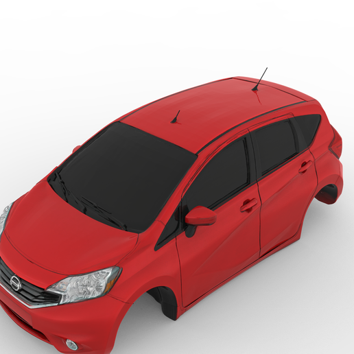 Nissan Note 2009 – Detailed 3D Compact MPV Body Model