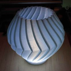 BuzzVase-MM-Lit_display_large.jpg Free STL file Buzzsaw Vases・3D printing template to download