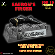 1.png Sauron's Finger and the One Ring: 3D Model for SLA Printing