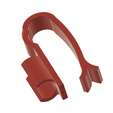 clip-holder-02 v2-07.png clip holder for a tube or overflow siphon for a plastic tank wine or aquarium Clamp external internal wiring Home Brew Clips Pipe Tube d10 mm ch-02 3dprint
