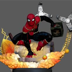 0.jpg STL file SPIDERMAN NO WAY HOME INTEGRATED SUIT POSITION MCU MARVEL 3D PRINT・3D print object to download