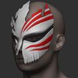 2.JPG Half Hollow Mask - Kurosaki Ichigo - Bleach 3D print model