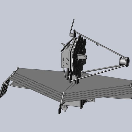 jw20.jpg Download DXF file James Webb Space Telescope JWST Basic Model • 3D printer template, julian-danzer