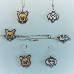 IMG_7219.jpg STL file 4 Necklaces, Bracelets, Earrings, Jewelry, Dogs・Model to download and 3D print