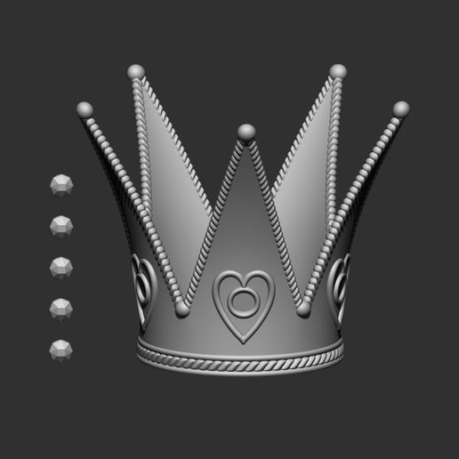 BPR_Composite2.jpg Inspirado na Alice no País das Maravilhas - Modelo para impressão 3D da Coroa da Rainha Vermelha