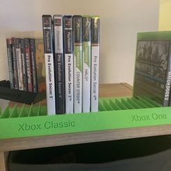 IMG_5107.jpg Free STL file Video Game Stands (PS1,PS2,PS3,PS4,PS5,PSP,XBC,XBO)・3D printable model to download