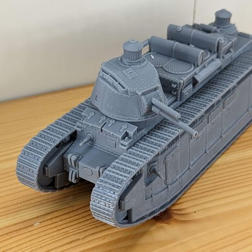 3D file Super Heavy Tank Char 2C + Char 2C Normandie version (France ...
