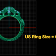 6.png diamond flowerRings  3d printable model