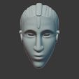 __0001.jpg Futuristische Maske - Minimal Sci-Fi Gesicht 3D-Druck Modell
