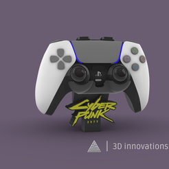 image1cyberpunk.png STL file PS5 SUPPORT CYBERPUNK・3D printing template to download