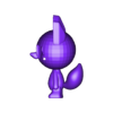 fox final.obj Cute Fox figure 3D Printable