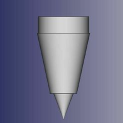 Capture.jpg 3" diameter Ramjet Style Model Rocket Nosecone, 3 tube sizes.