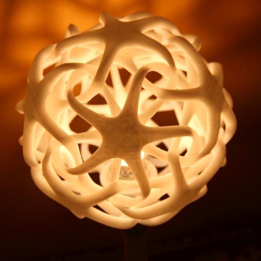 Double star lamp 3D model