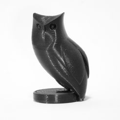 Owl.jpg Descargar archivo STL gratis Escultura del búho • Plan para la impresión en 3D, KuKu