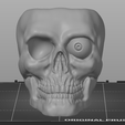 Screenshot-20.png Skull Ashtray, Skull with eyeball, Halloween themed, Creepy Skull, Smoking accessories, No supports